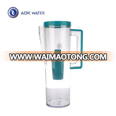 Desktop alkaline water filter pitcher