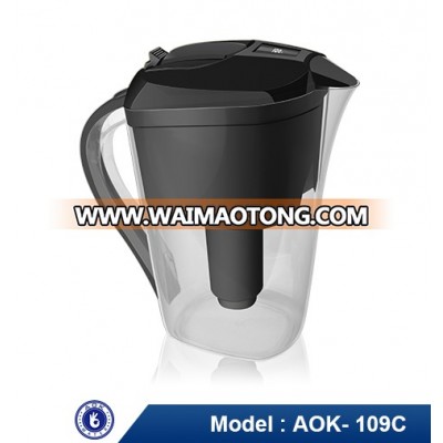 2017 AOK-109C AOK portable alkaline water ionizer pitcher with alkaline filter for energy drinking